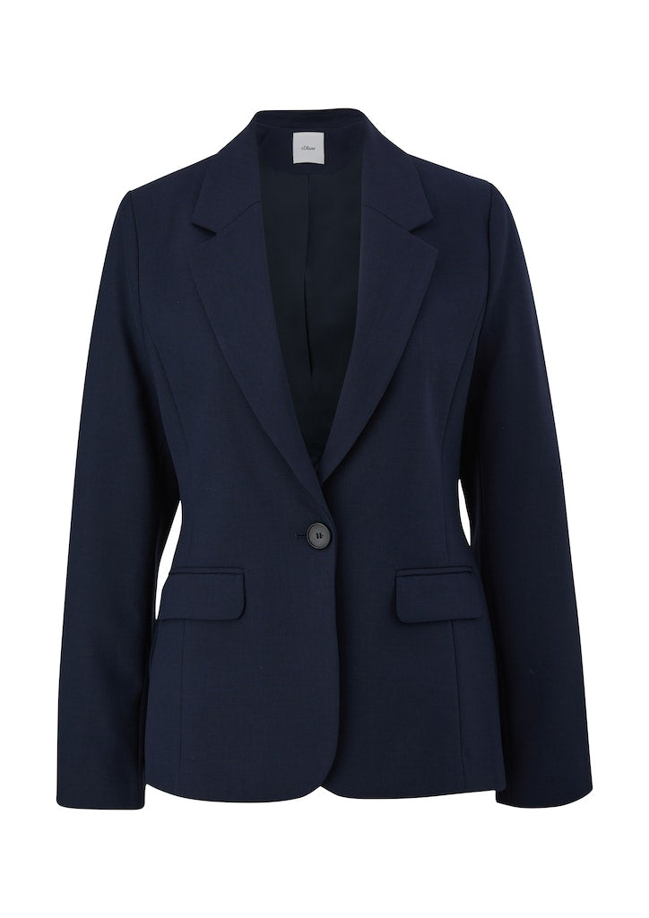 S. Oliver black Damen Blazer Blue