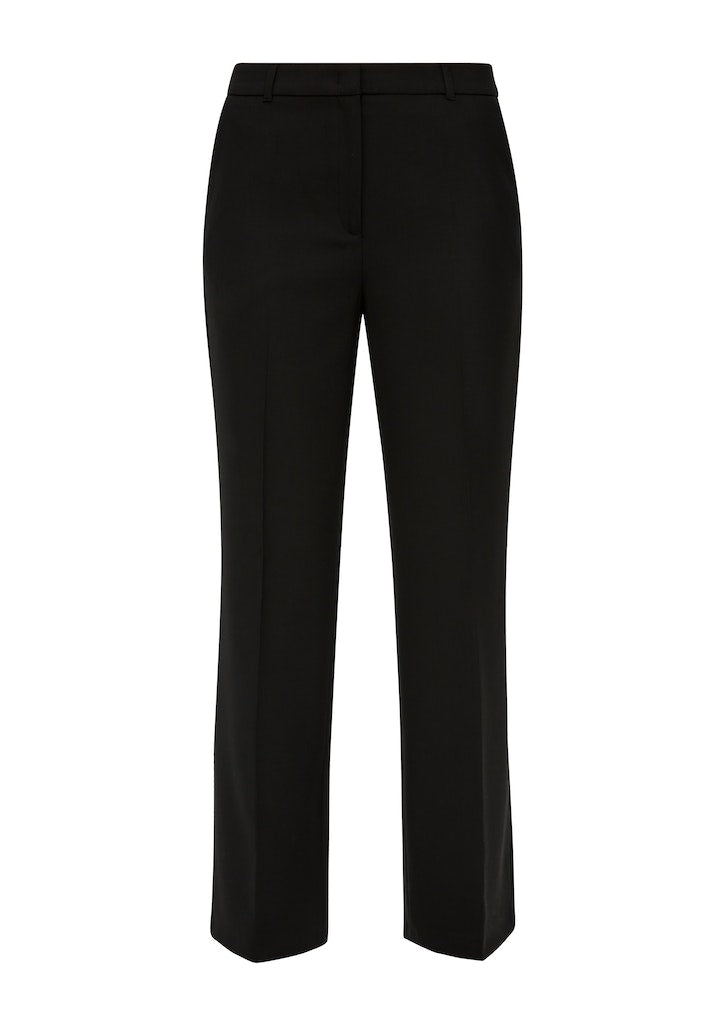S. Oliver black Damen Hosen Grey/Black