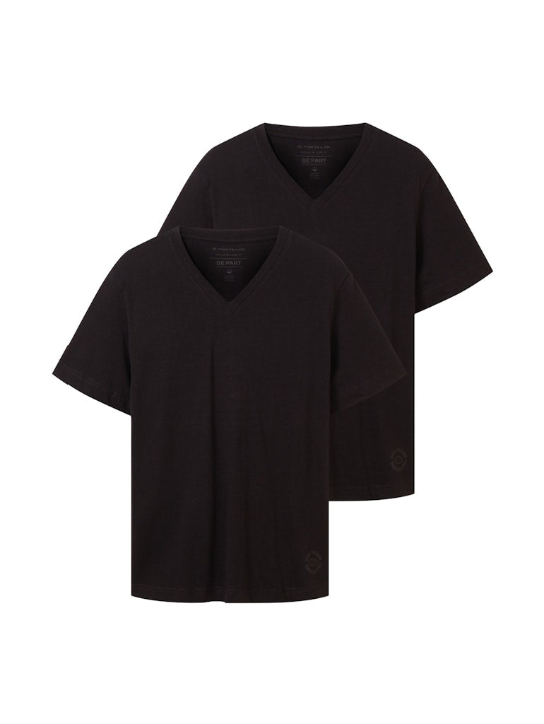 Tom Tailor Herren T-Shirts kurz Black