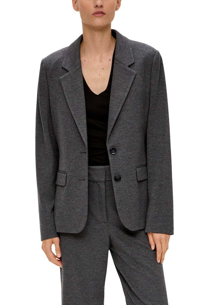S. Oliver black Damen Blazer Grey/Black