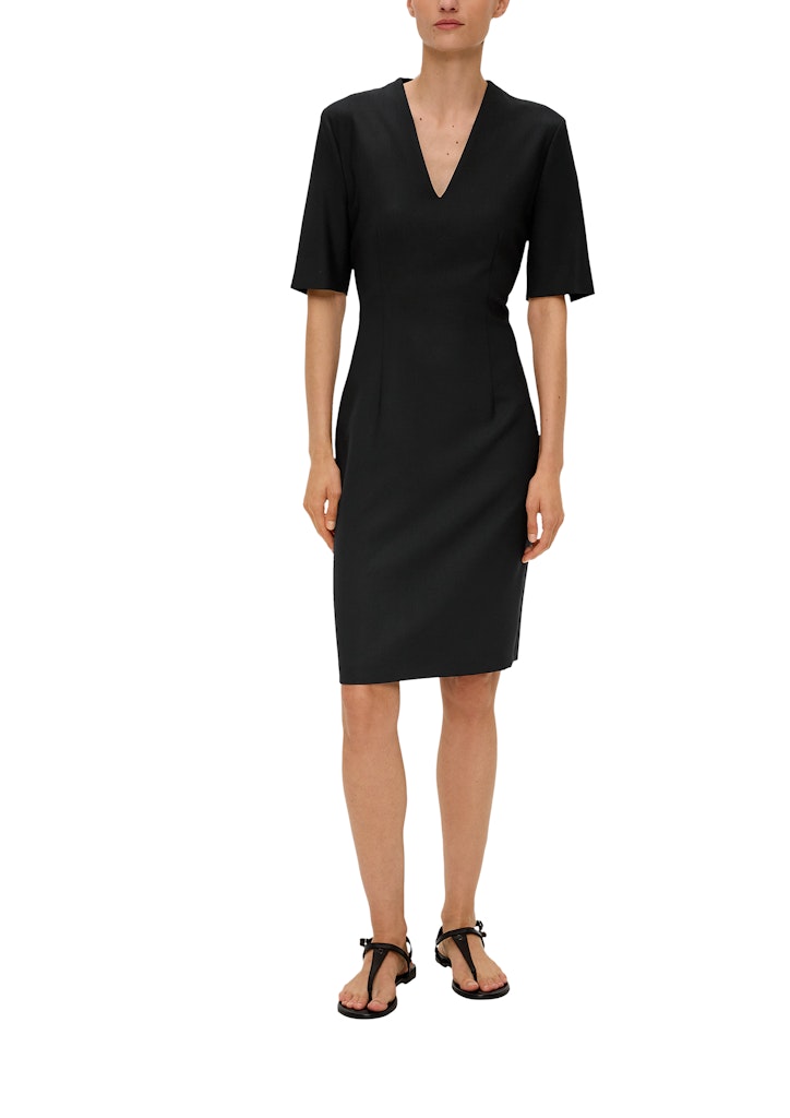S. Oliver black Damen Kleider Grey/Black