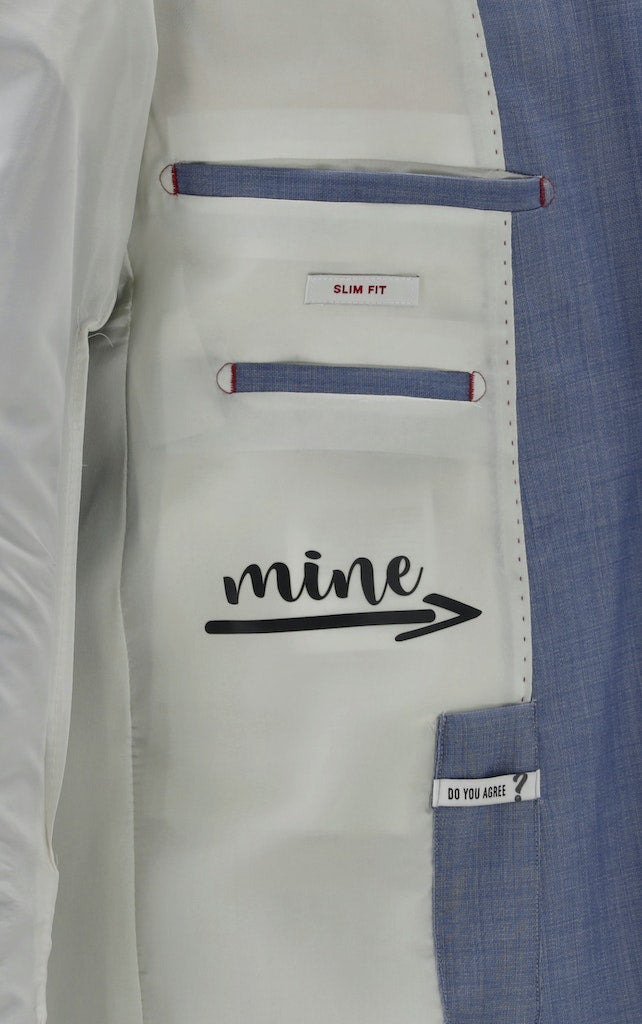 Carl Gross Herren Sakkos Hellblau