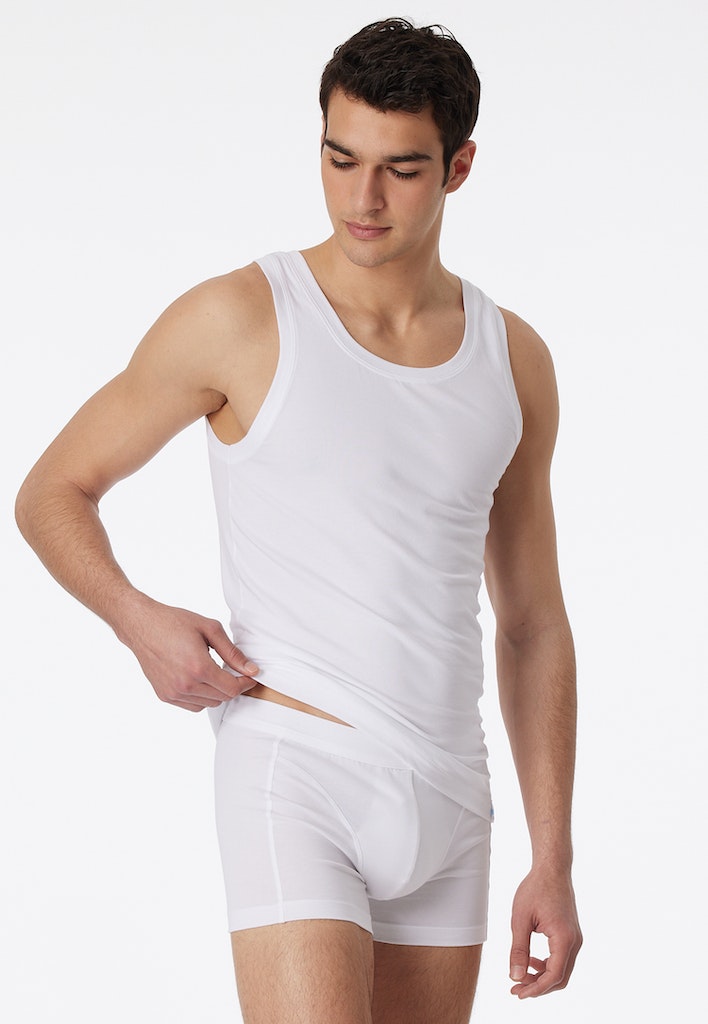 Schiesser Hemd Weiss