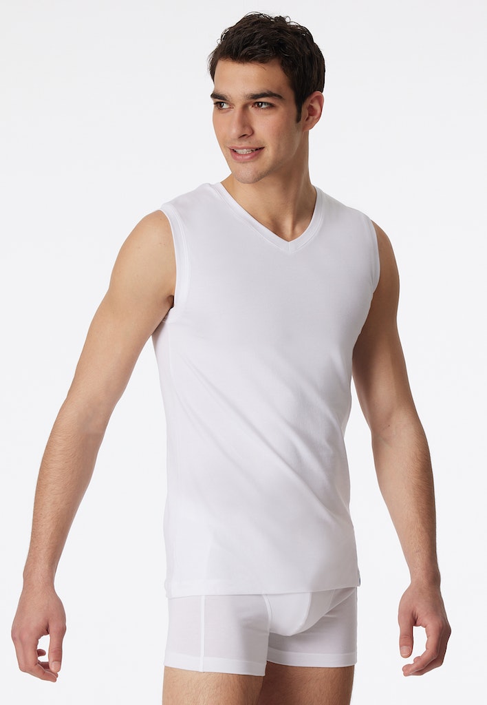 Schiesser Hemd Weiss