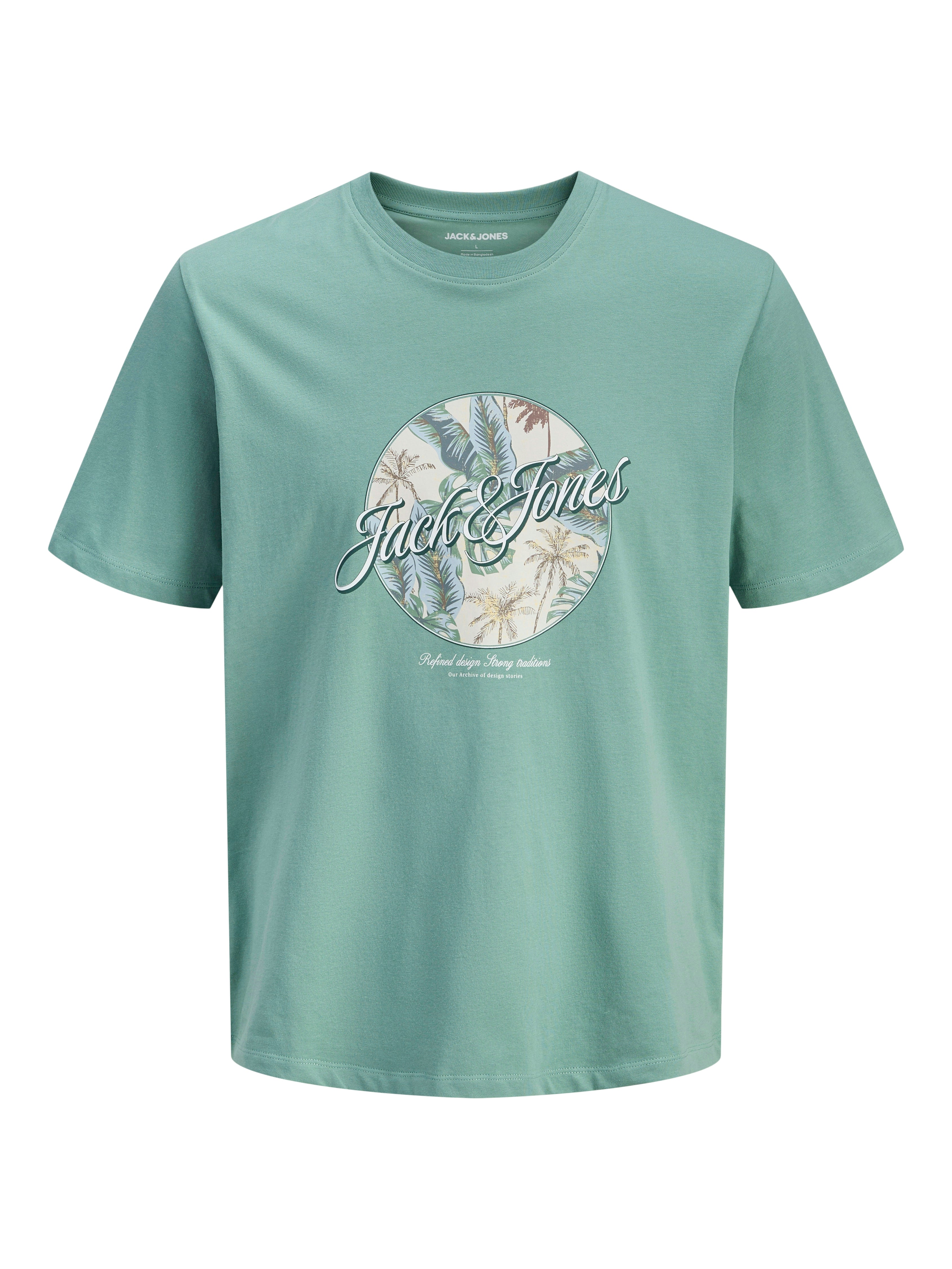 Jack & Jones Herren T-Shirts kurz Mineral Blue