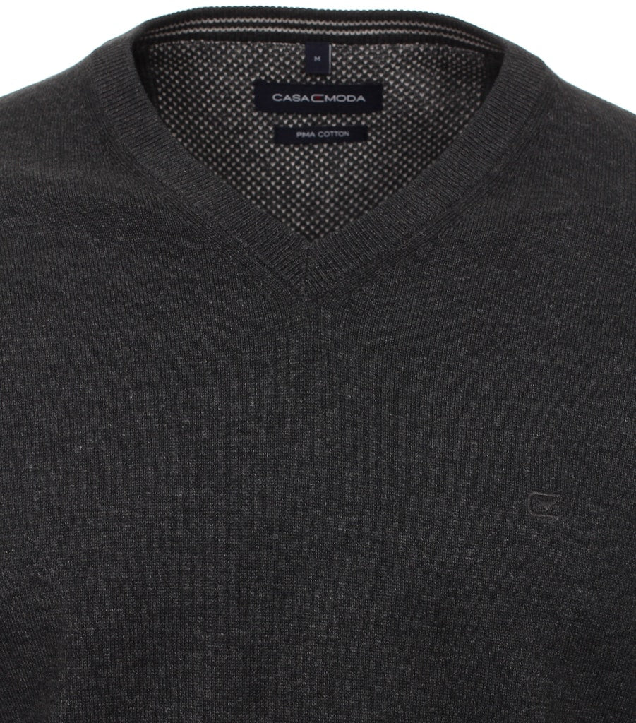 Casa Moda Herren Pullover  Anthrazit