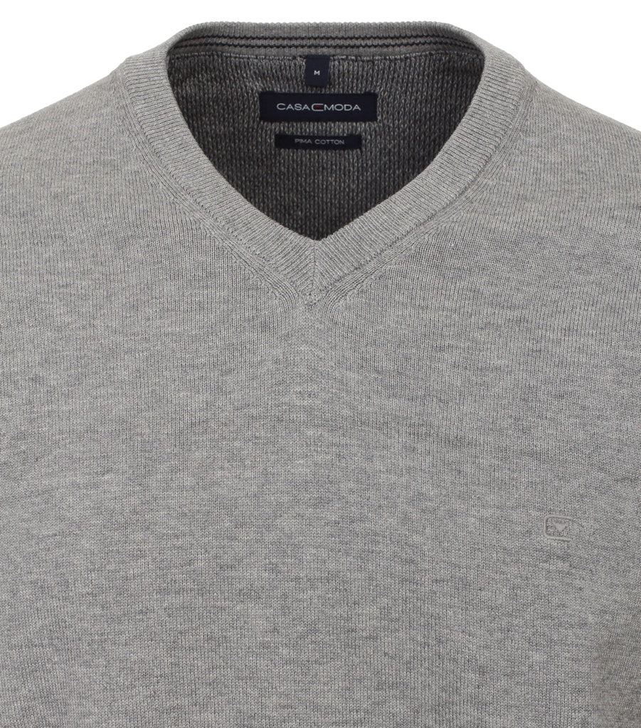 Casa Moda Herren Pullover  Silber