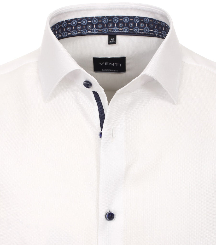 Casa Moda Herren Hemden lang  Weiss