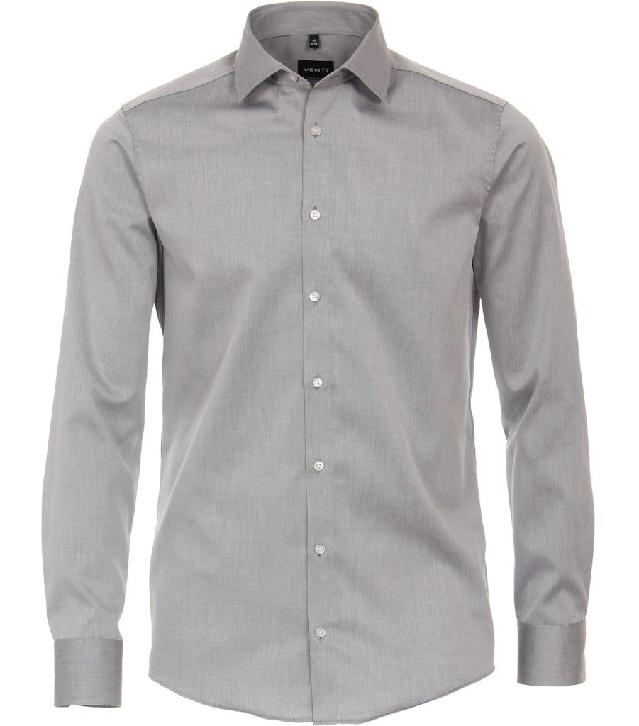 Casa Moda Herren Hemden lang  Silber