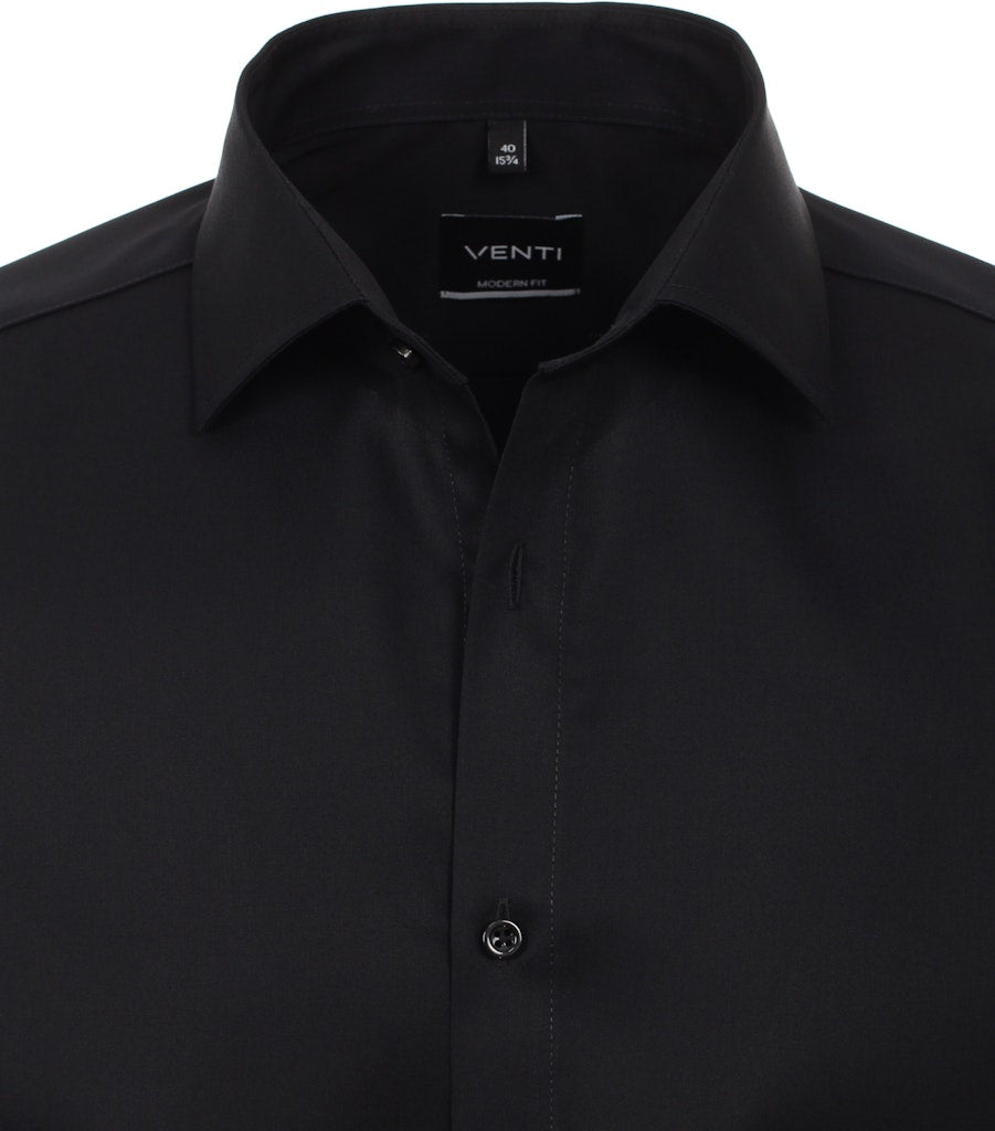 Casa Moda Herren Hemden lang  Schwarz