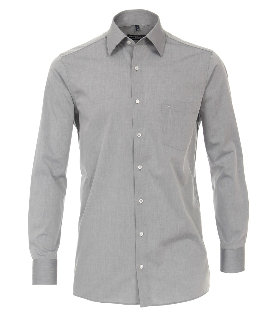 Casa Moda Herren Hemden lang  Silber