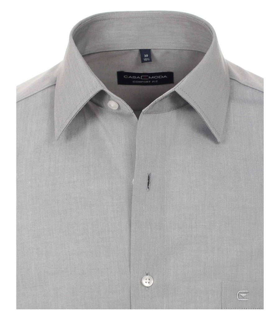 Casa Moda Herren Hemden lang  Silber
