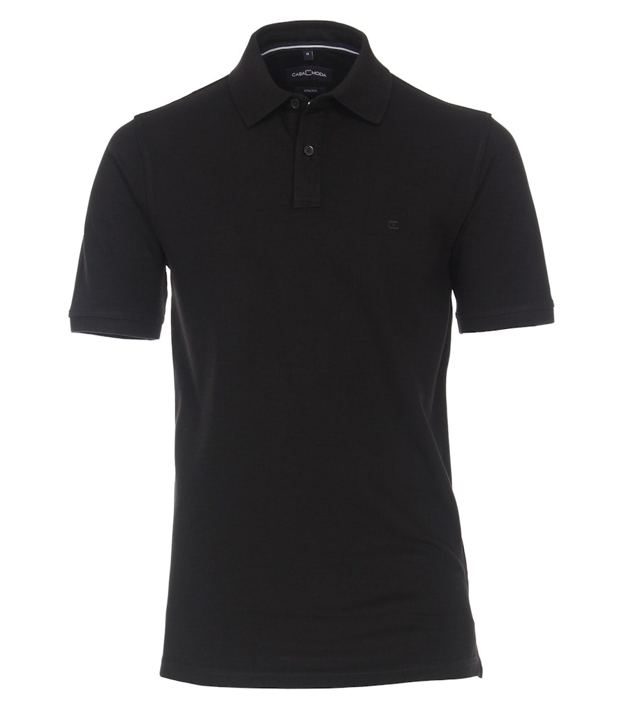 Casa Moda Herren Polo-Shirts  Schwarz