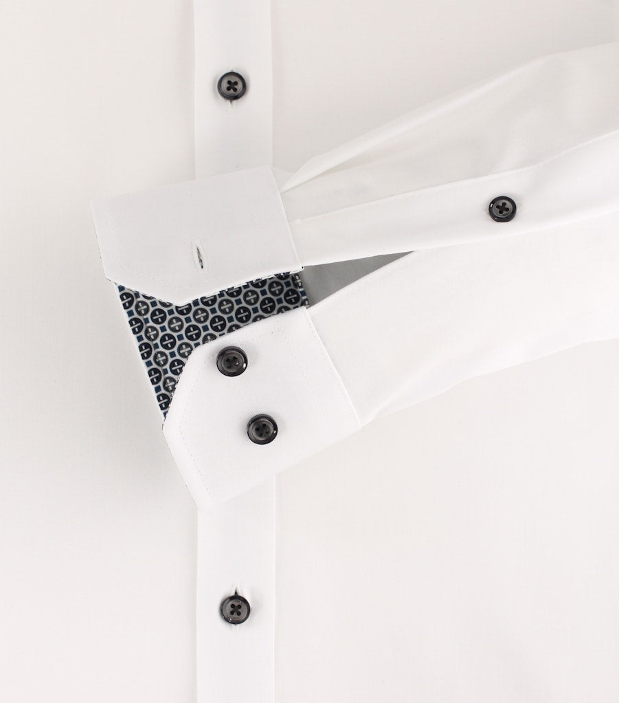 Casa Moda Herren Hemden lang  Weiss