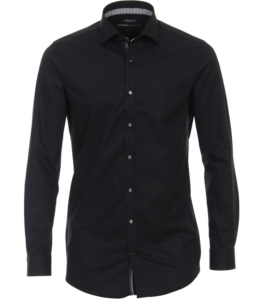 Casa Moda Herren Hemden lang  Schwarz