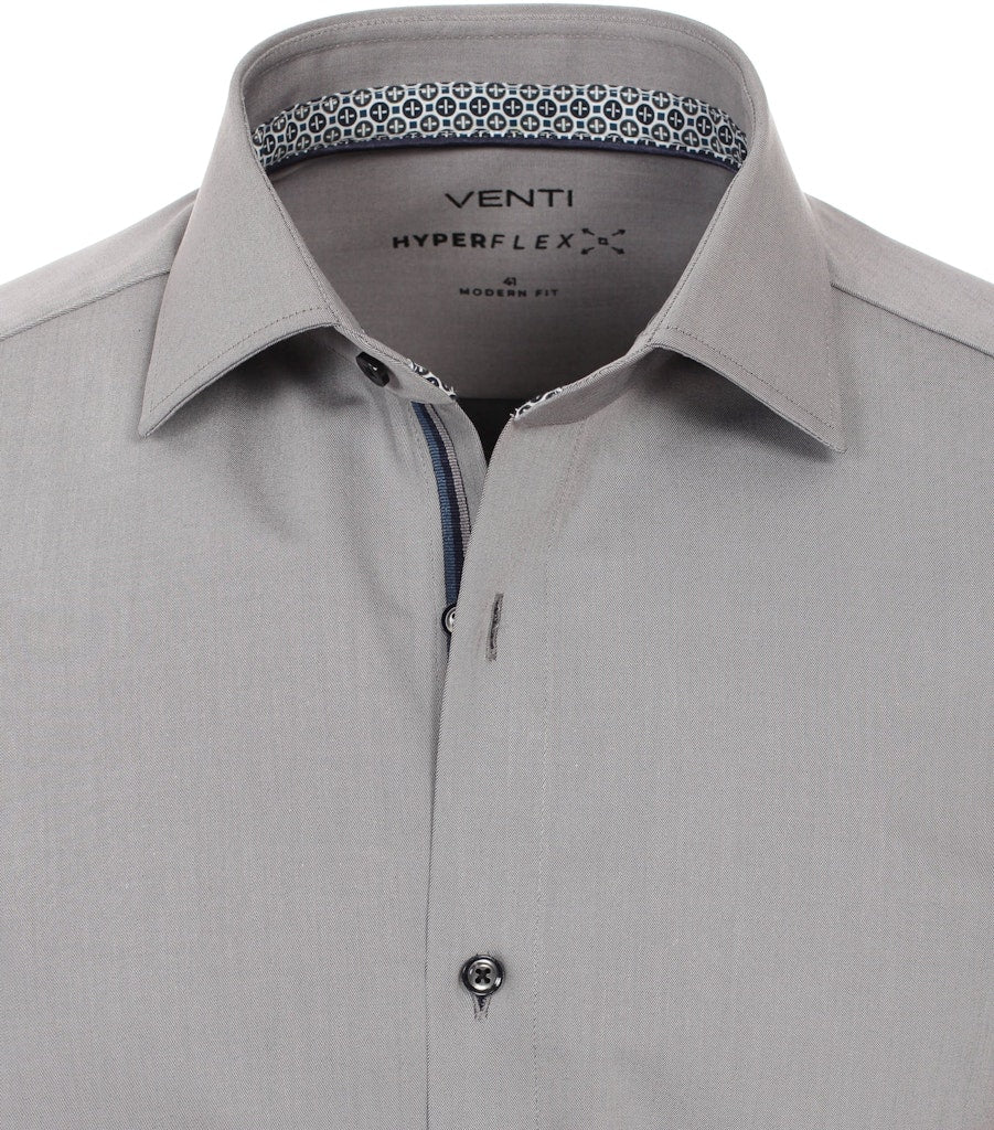 Casa Moda Herren Hemden lang  Silber