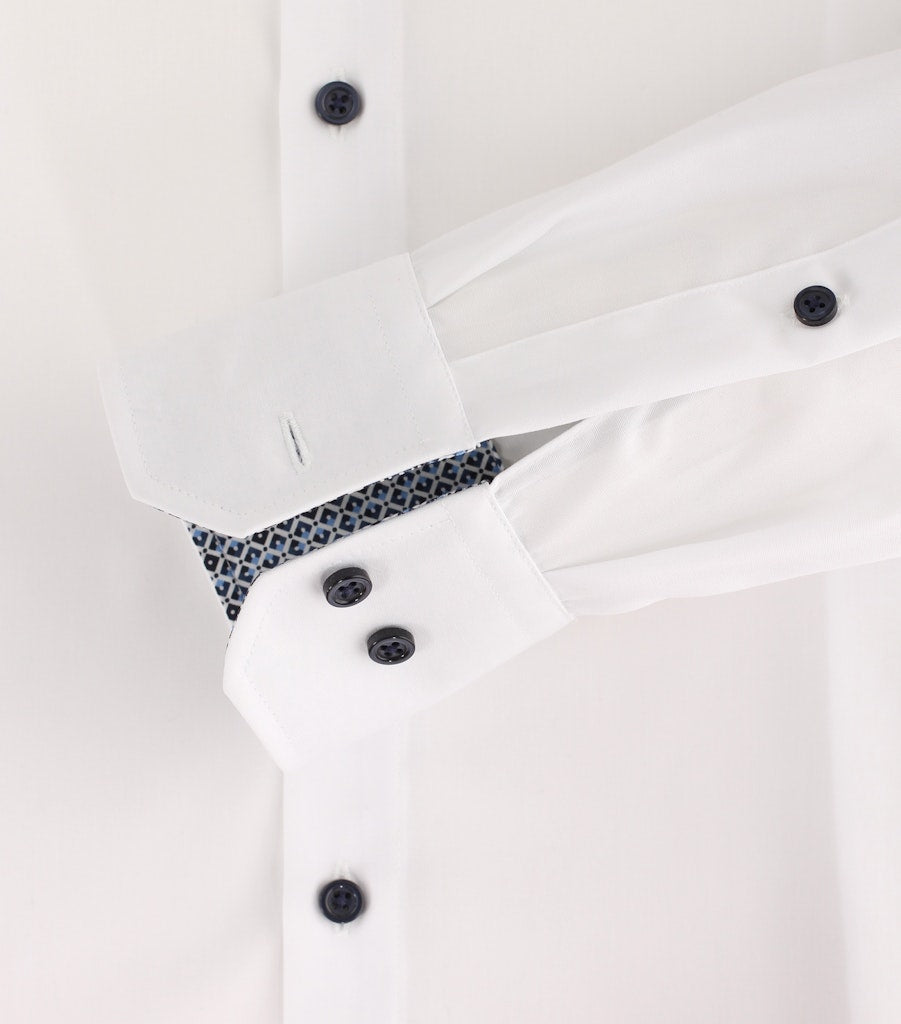 Casa Moda Herren Hemden lang  Weiss