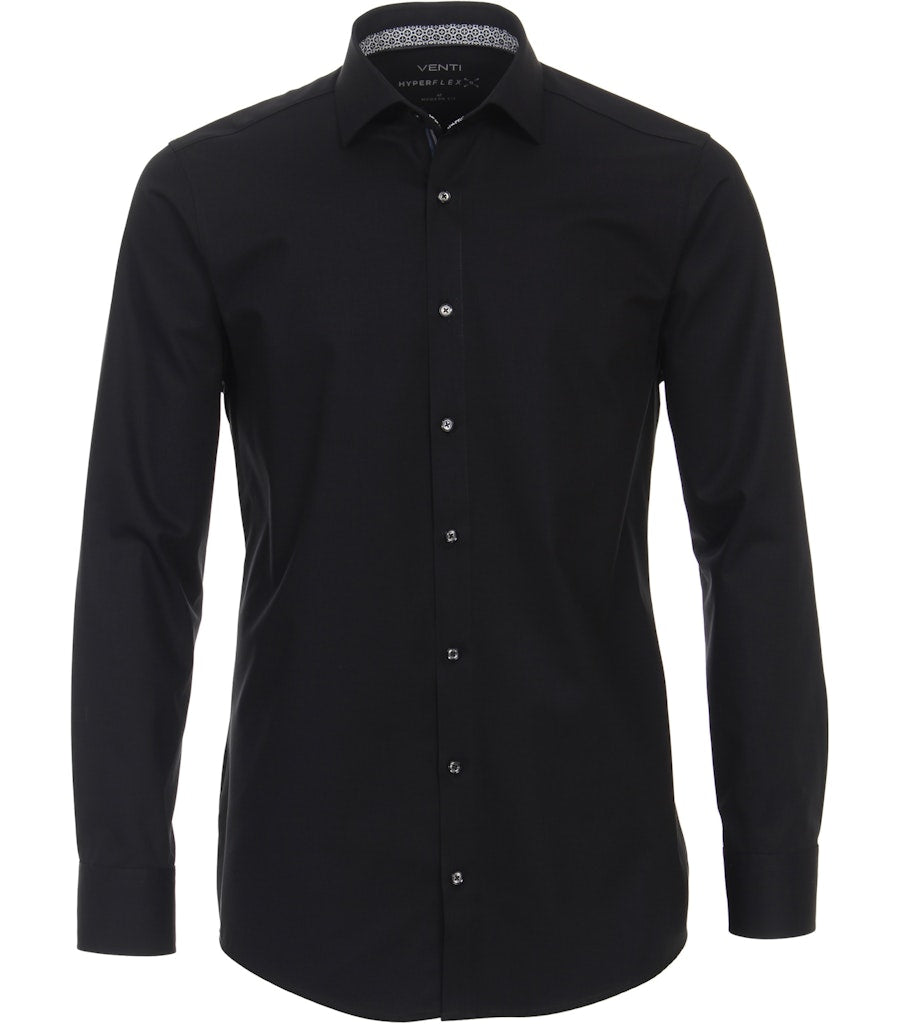 Casa Moda Herren Hemden lang  Schwarz