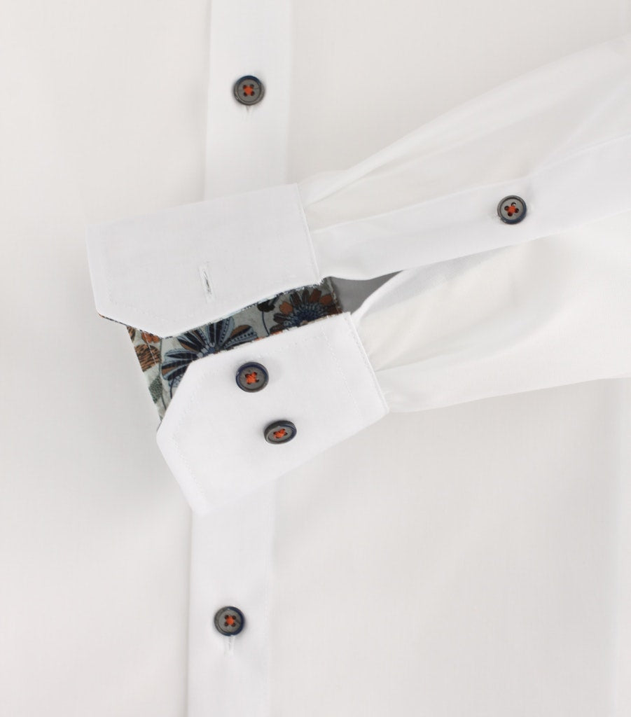 Casa Moda Herren Hemden lang  Weiss