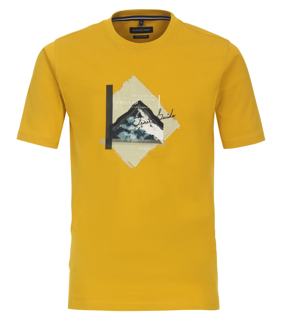 Casa Moda Herren T-Shirts kurz  Gelb
