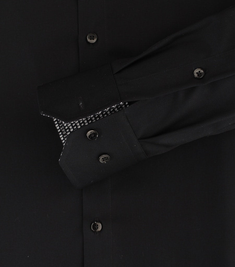 Casa Moda Herren Hemden lang  Schwarz