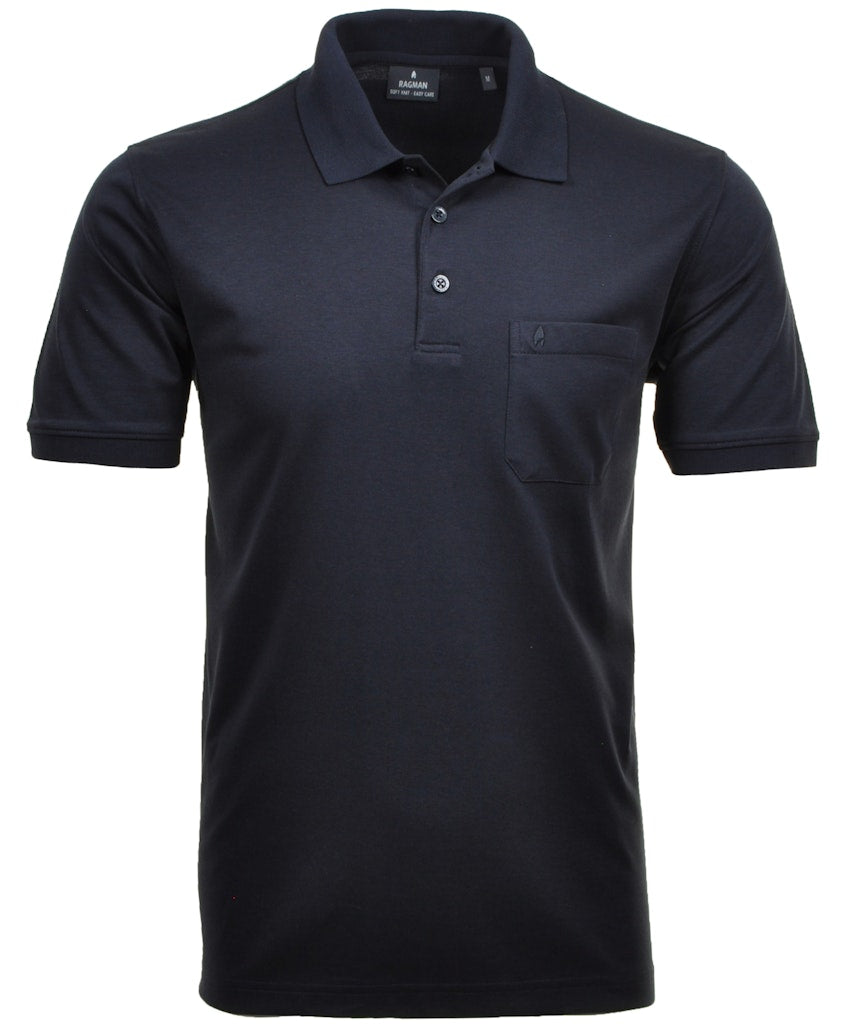 Ragman Herren Polo-Shirts  Marine