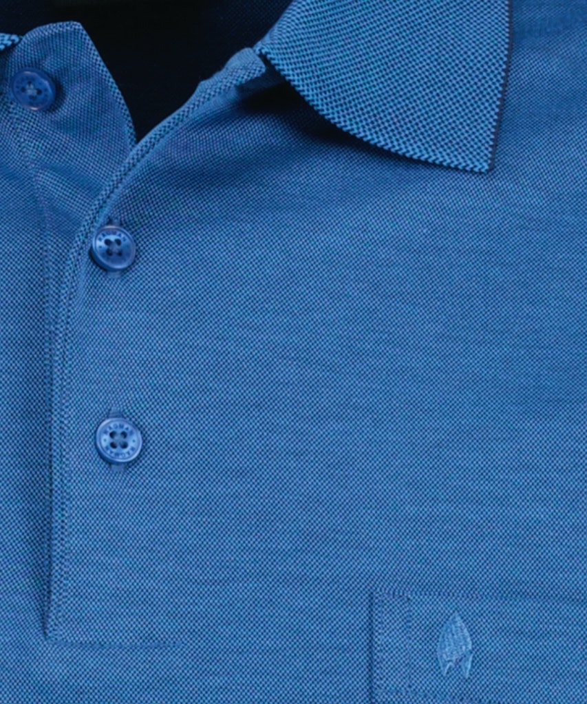 Ragman Herren T-Shirts kurz  Blau