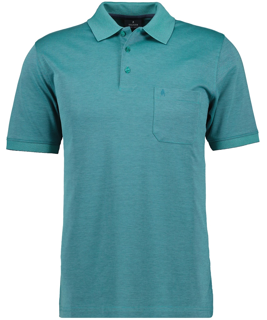 Ragman Herren Polo-Shirts  Smaragd