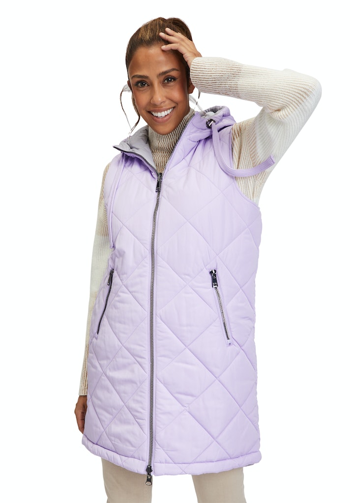 Cartoon Damen Outdoorwesten Lilac/Grey