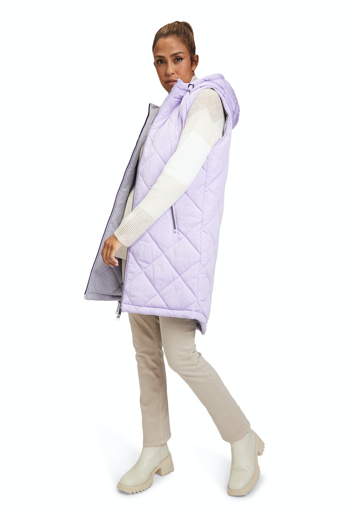 Cartoon Damen Outdoorwesten Lilac/Grey