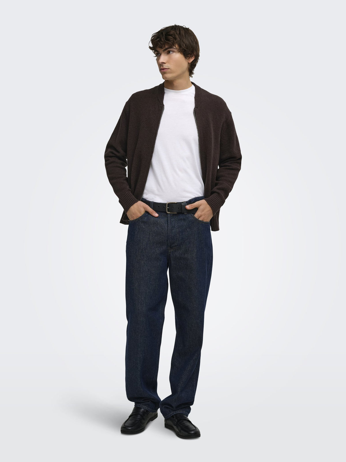 Only & Sons Herren Strickjacken Demitasse