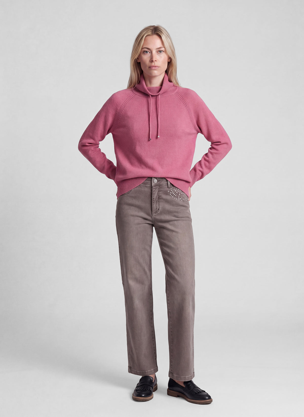 Rabe Damen Pullover Malve