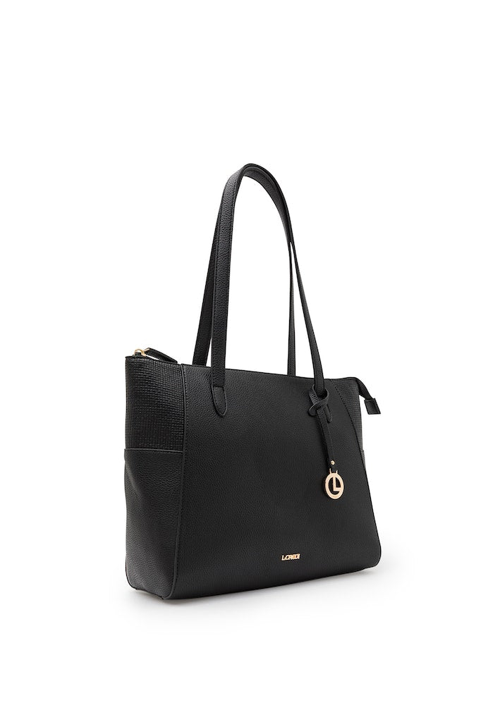 L.Credi Handtasche Schwarz