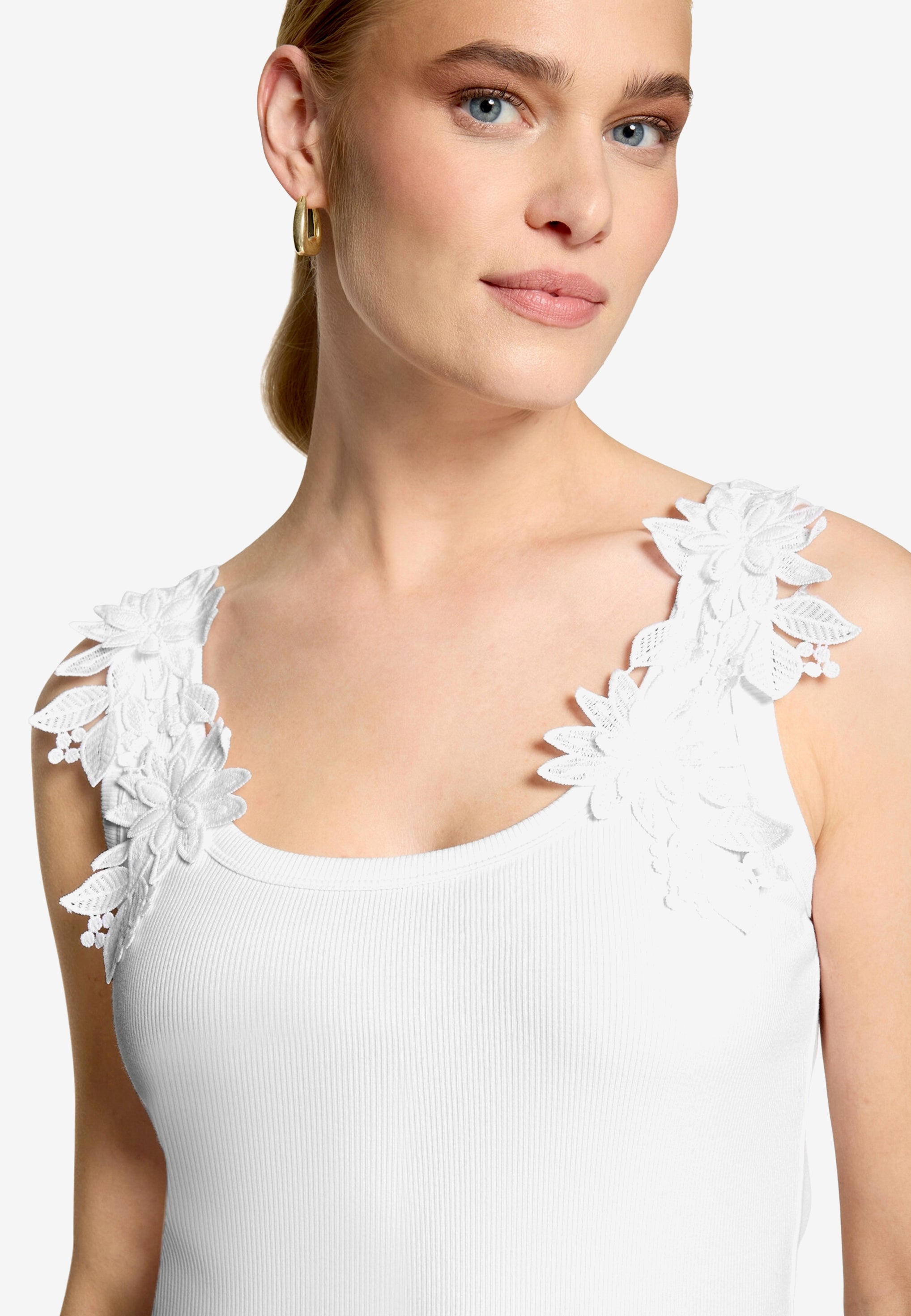 Zero Damen Blusen Brilliant White