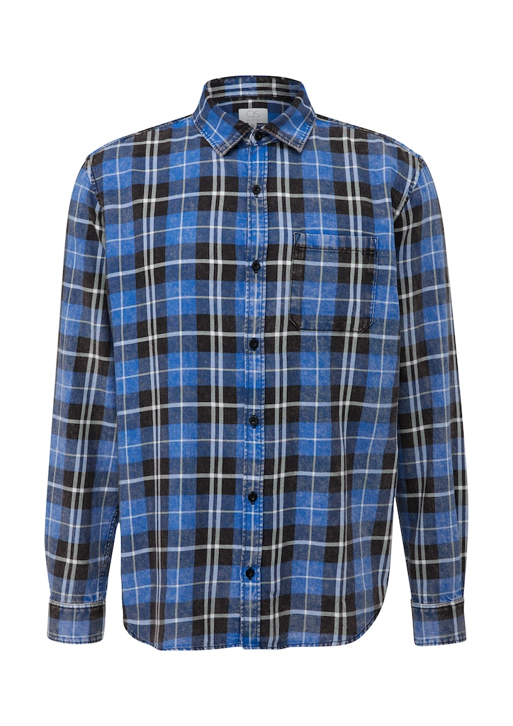 QS by S.Oliver Herren Hemden lang Blue