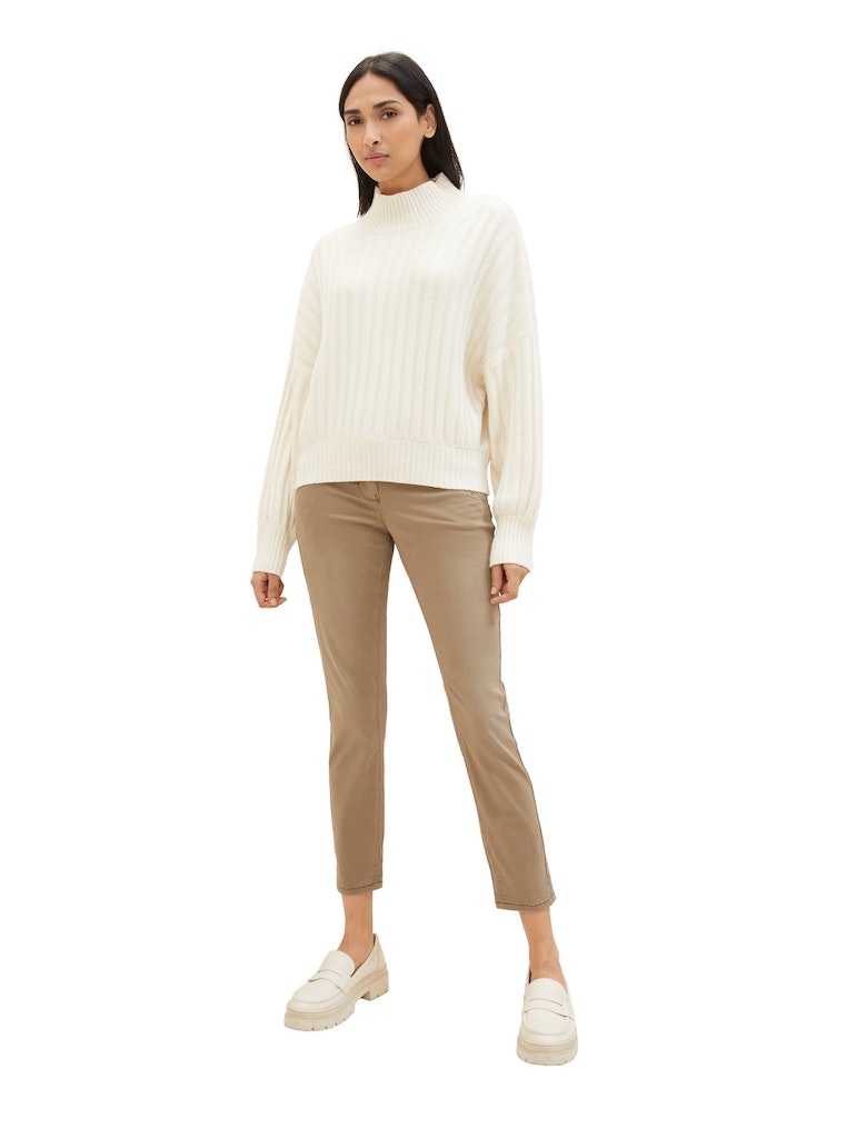 Tom Tailor Damen Hosen Dark Sepia