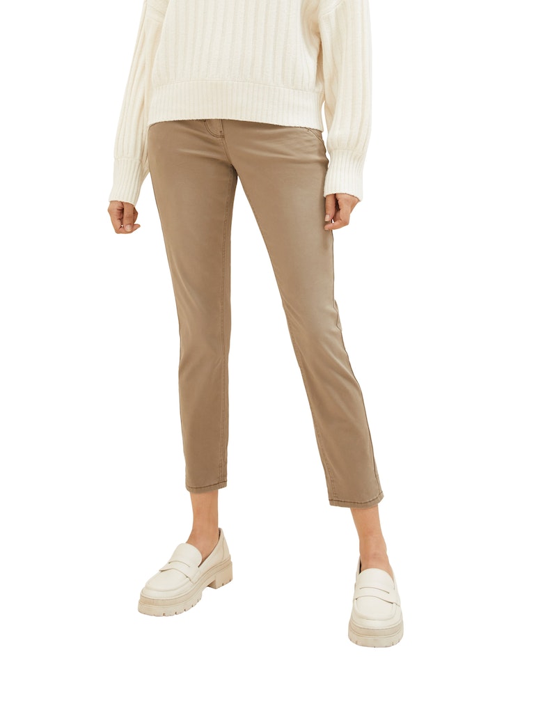 Tom Tailor Damen Hosen Dark Sepia