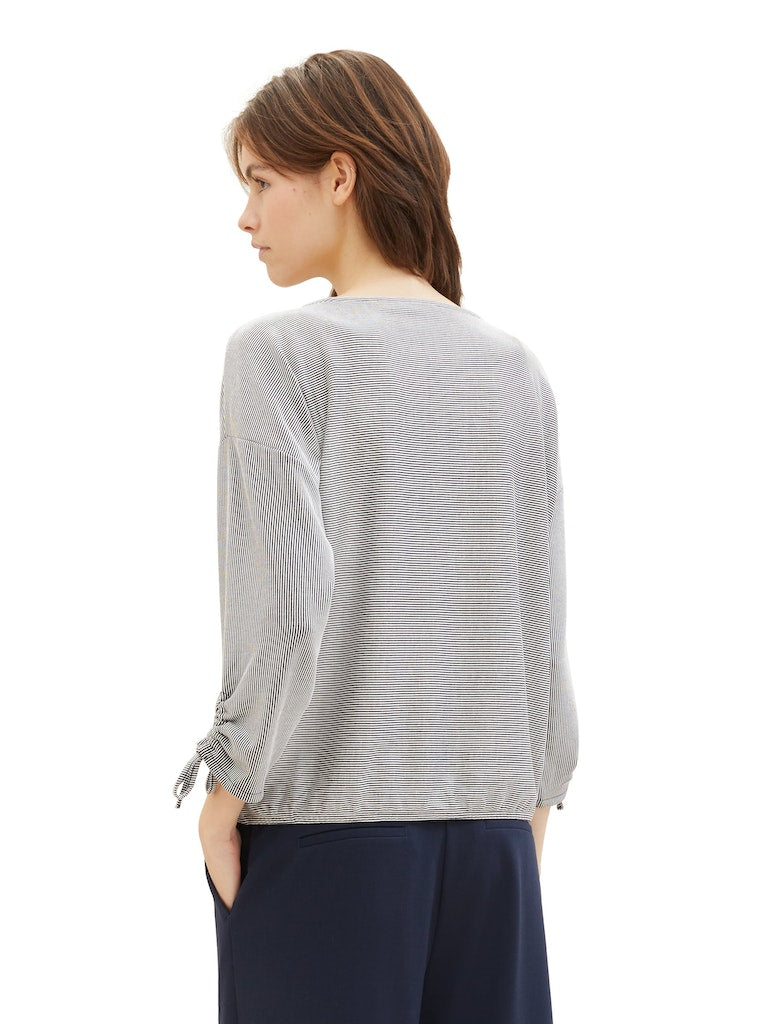 Tom Tailor denim Damen T-Shirts Small Navy Whit