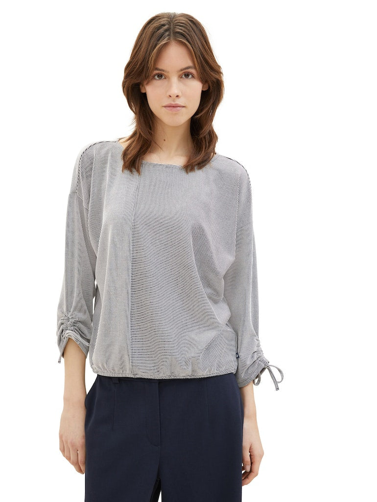 Tom Tailor denim Damen T-Shirts Small Navy Whit