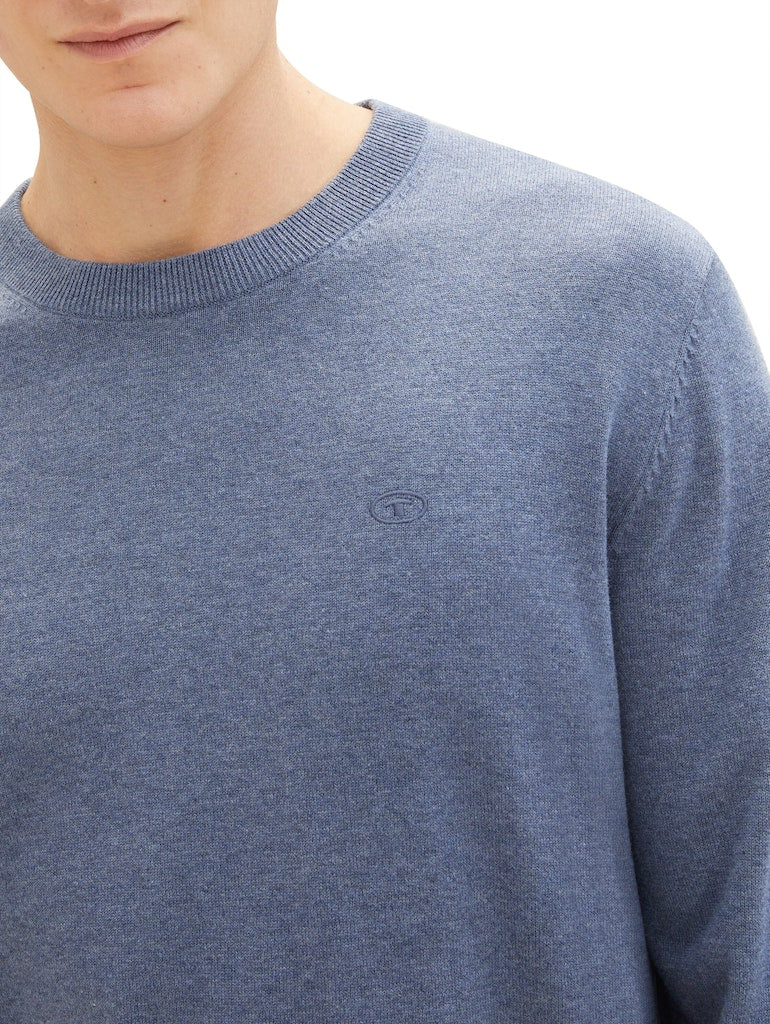 Tom Tailor Herren Pullover Vintage Indigo