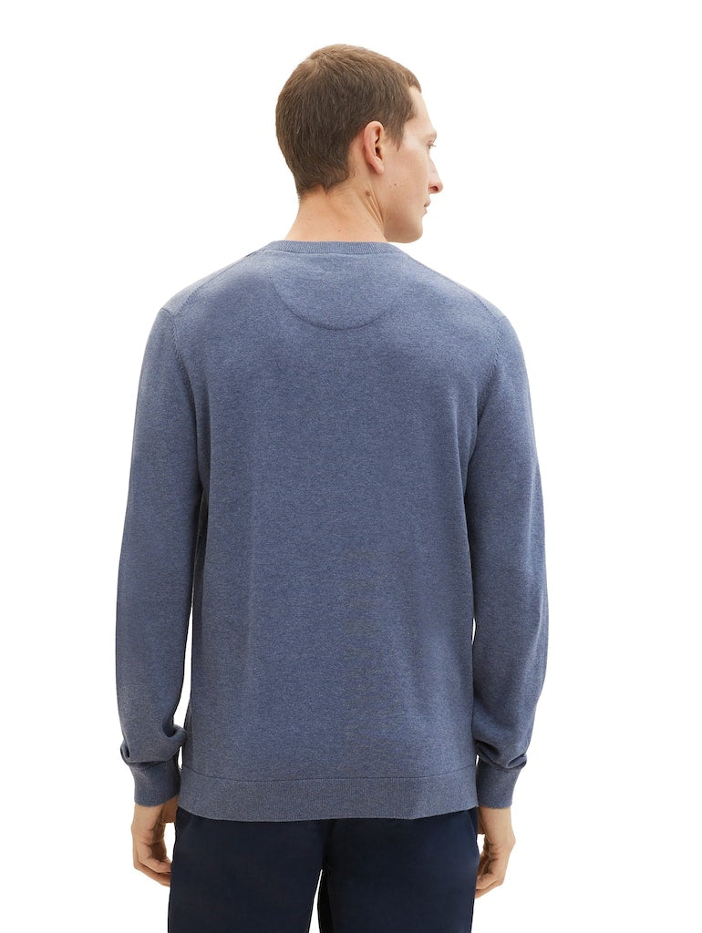 Tom Tailor Herren Pullover Vintage Indigo