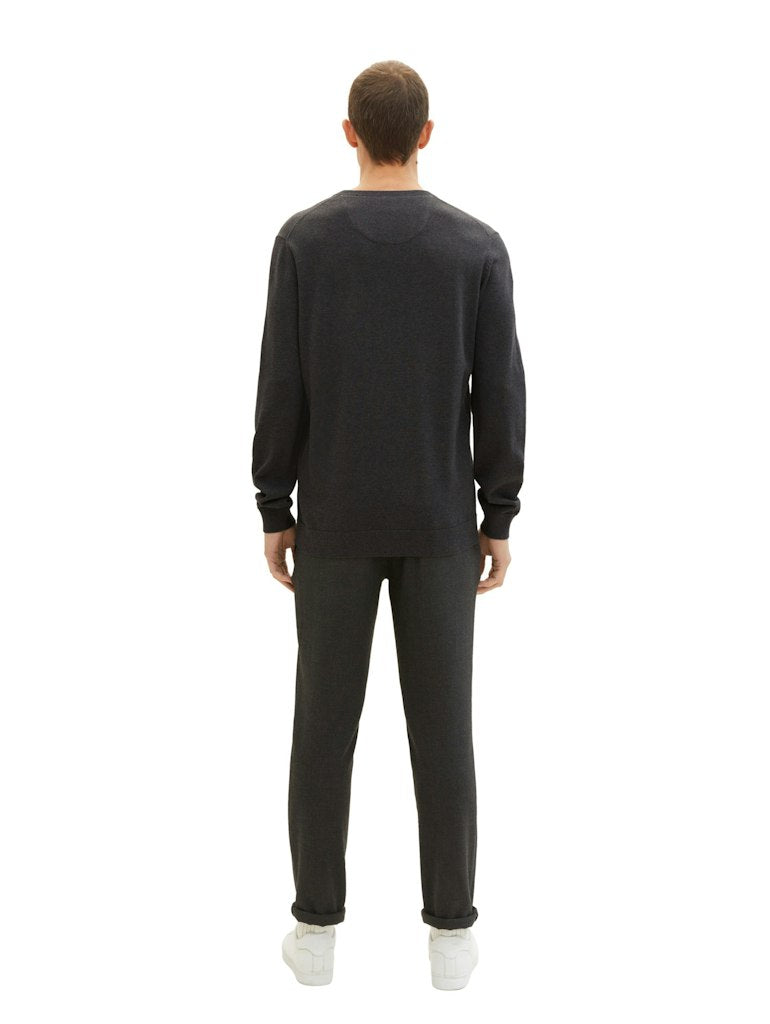 Tom Tailor Herren Pullover Black Grey Mela