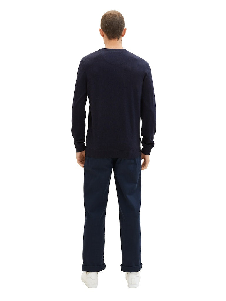 Tom Tailor Herren Pullover Knitted Navy Me