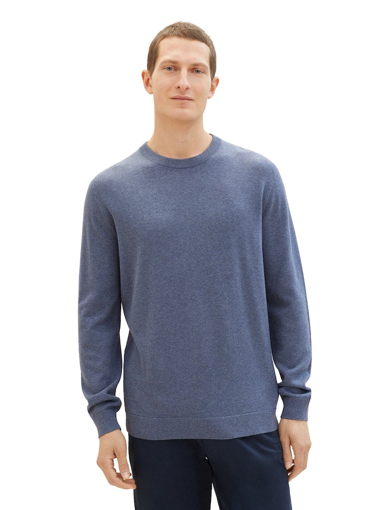 Tom Tailor Herren Pullover Vintage Indigo
