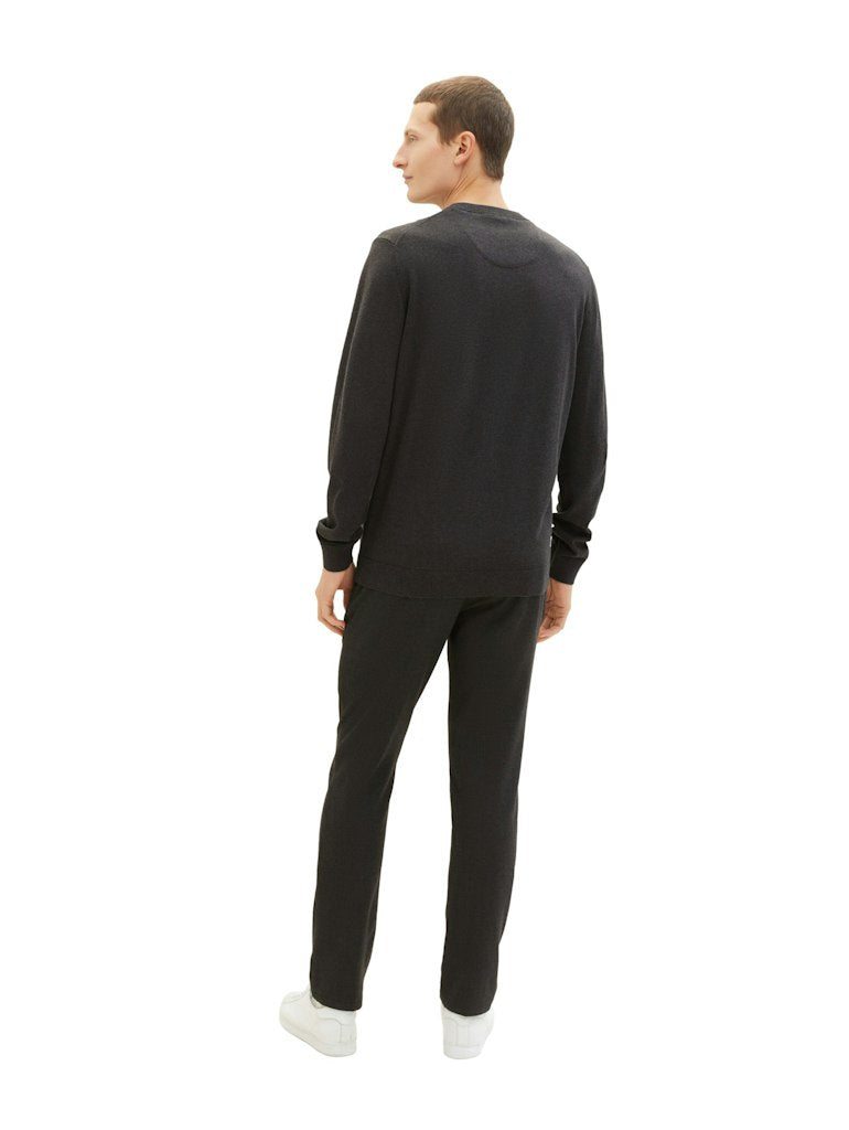 Tom Tailor Herren Pullover Black Grey Mela