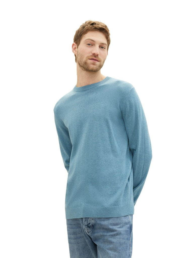 Tom Tailor Herren Pullover Blue Water Mela