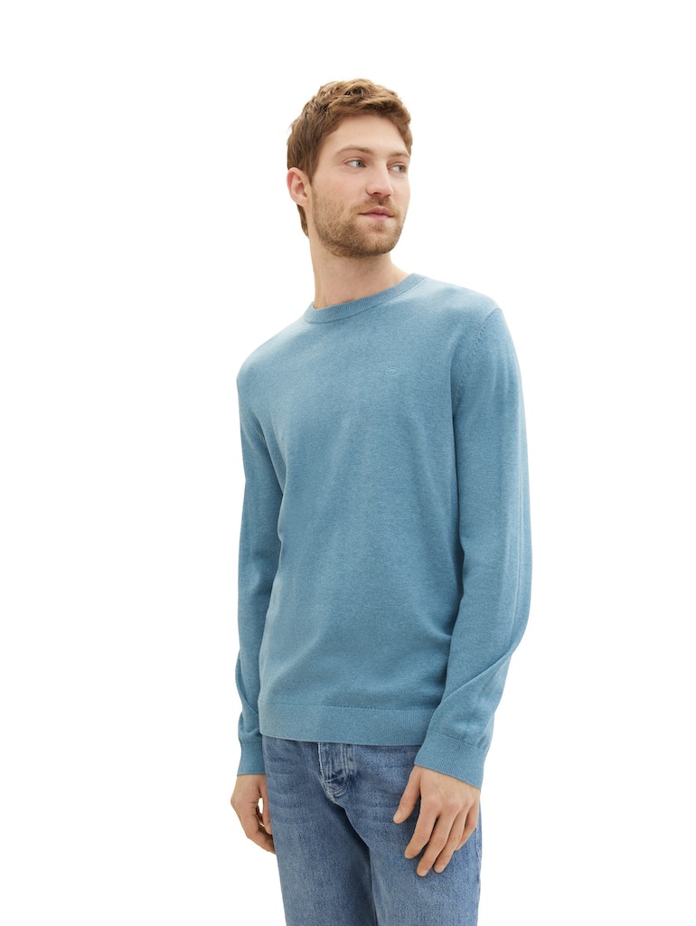 Tom Tailor Herren Pullover Blue Water Mela