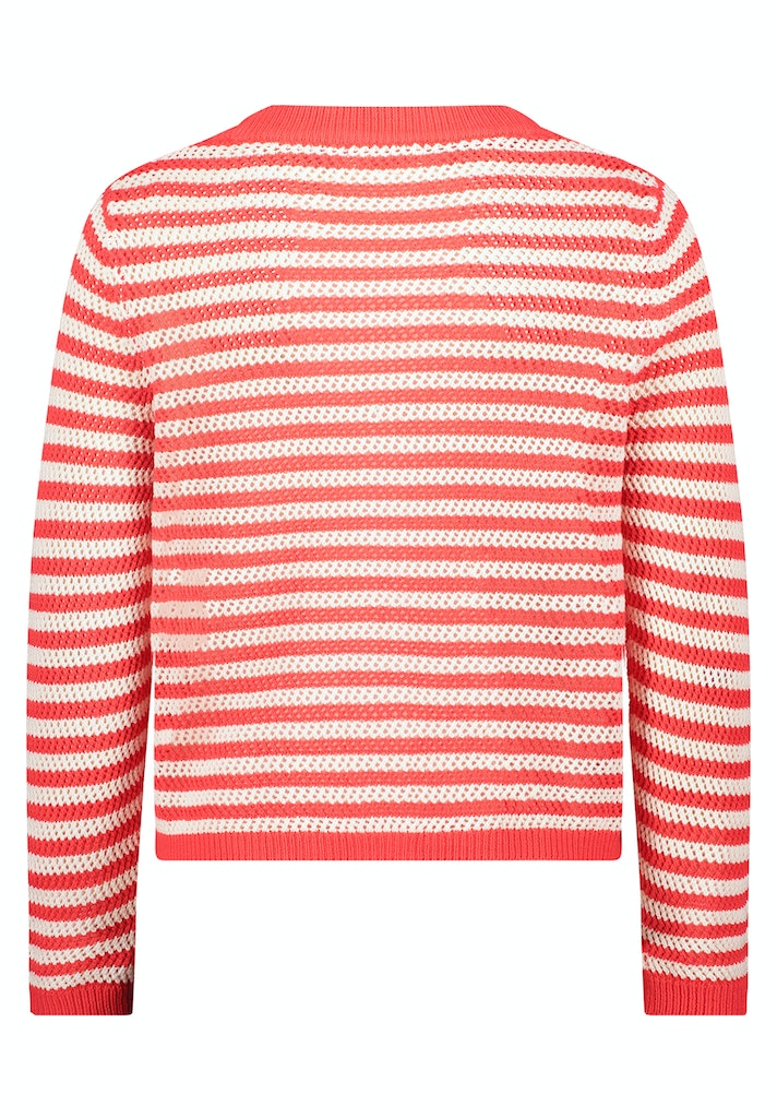 Cartoon Damen Strickjacken Orange/Beige