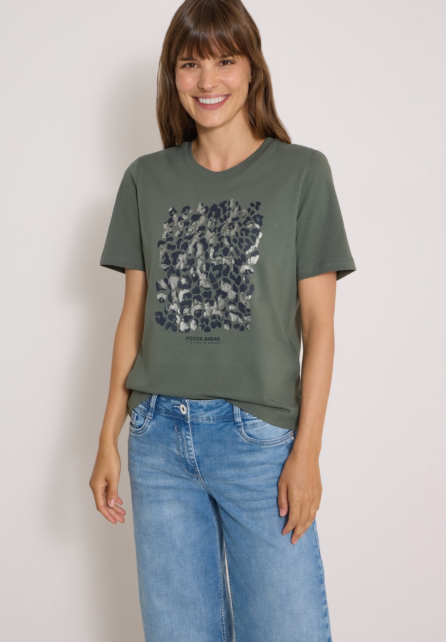 Cecil Damen T-Shirts Dried Oli