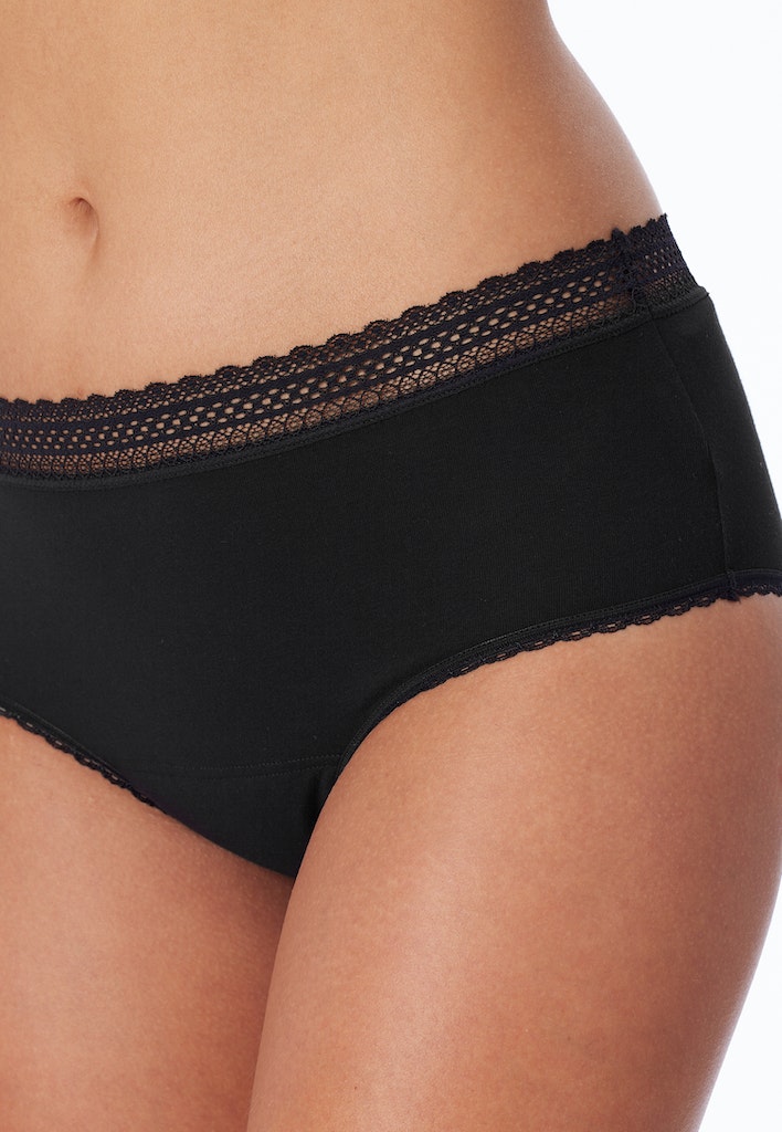 Schiesser Slip Schwarz